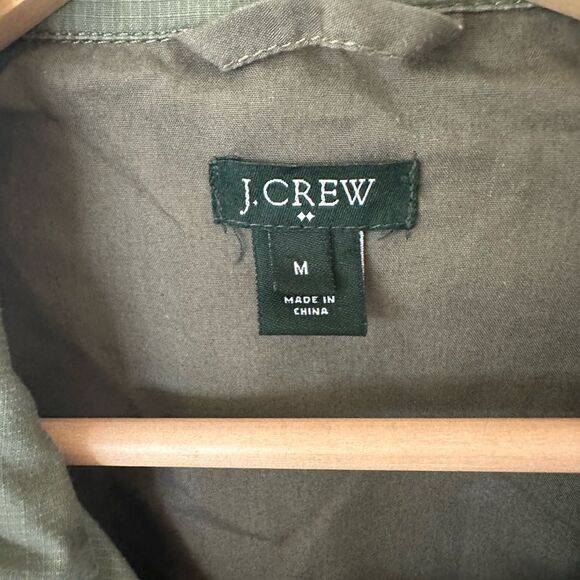 J Crew Lightweight Army Green Field Utility Jacket Size M - Picture 2 of 6